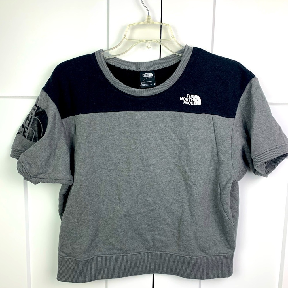 The North Face Black and Gray Hoodie Comfortable Sweatshirt
